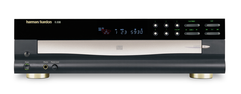 FL 8380 - Black - Front Loading 5-Disc CD Changer - Hero